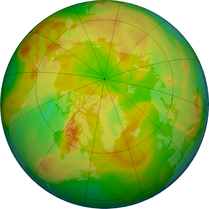 Arctic ozone map for 04 May 2016